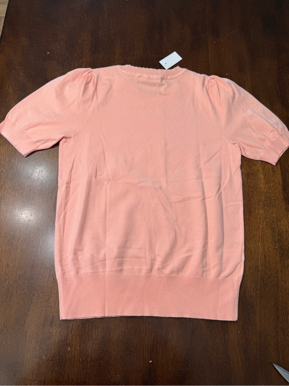LOFT Light Peach ๐ Short Sleeve Knit Top - Picture 5 of 5
